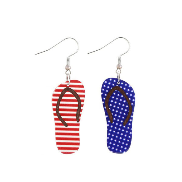 Wholesale Independence Day Stripe Earrings