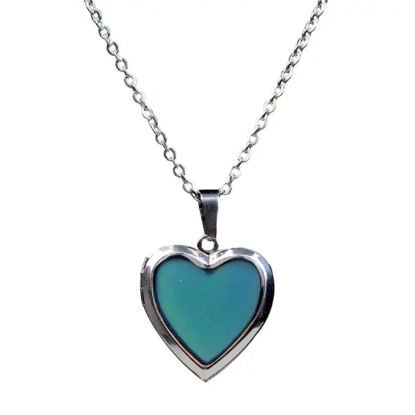 Wholesale Temperature-sensing Color-changing Heart Necklace