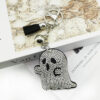 oly-f814ca3ffc339c41eaa9f8f6f9dc0099 Wholesale Diamond studded Ghost Ghost Head Keychain