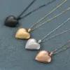 Wholesale Simple Style Heart Shape Stainless Steel Plating Pendant Necklace 1 Piece