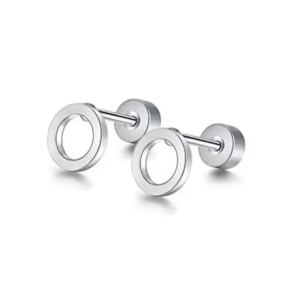 Wholesale 1 Pair Simple Style Moon Heart Shape Plating 304 Stainless Steel 18K Gold Plated Ear Studs