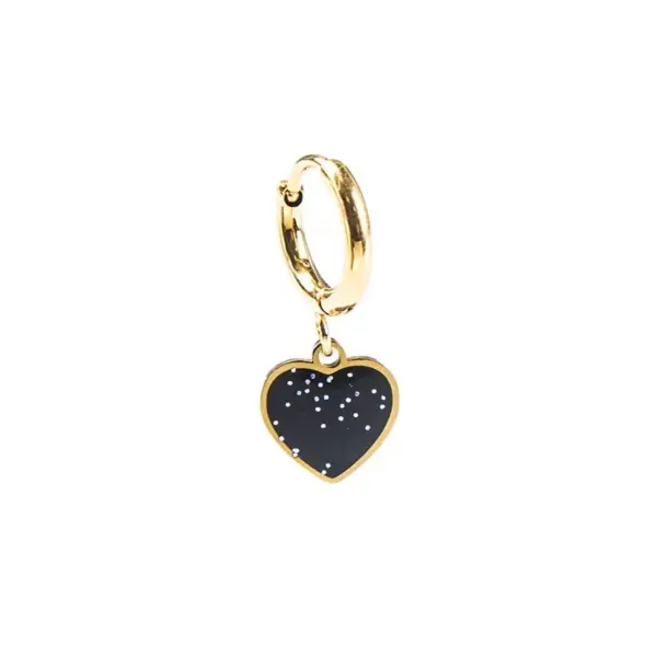 Wholesale 1 Piece Fashion Heart Shape Stainless Steel Plating Earrings