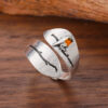 Wholesale Punk style branch bird open adjustable ring