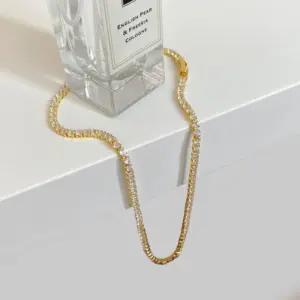 Full Rhinestone Zircon Necklace