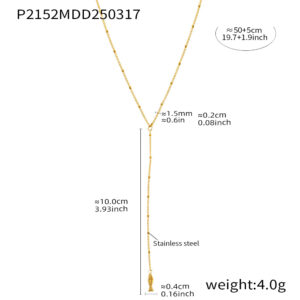 P2152-gold necklace 50 5cm