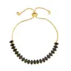 Wholesale 1 Piece Simple Style Leaf Copper Plating Inlay Zircon Bracelets
