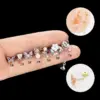 Wholesale 1 Piece 316L Stainless Steel Copper Artificial Pearls Zircon Ear Cartilage Rings & Studs Heart Shape Flower Butterfly Waterproof Non Tarnish Surgical Steel Women'S