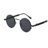oly-f8489c8d0595fccb3d2beebab6267f10 Wholesale New fashion round Steampunk Sunglasses men and women vintage sunglasses spring leg metal glasses