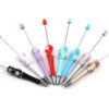 Wholesale Heavy Industry diy Beadable Pen Diamond Five-petal Flower Bead Pen