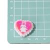 Wholesale Cartoon landscape double-sided printed heart vertical beaded