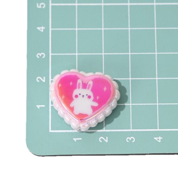 Wholesale Cartoon landscape double-sided printed heart vertical beaded