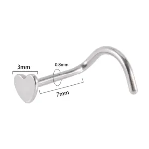 Steel Color-S Shape / 0.8*7*3mm