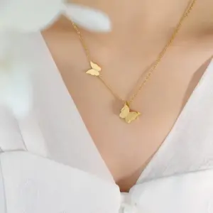 P045-Gold Necklace-43+5cm