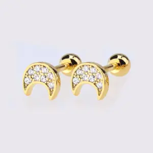 Gold Multi-Zircon Ear Studs