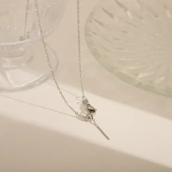 Wholesale Jewelry Basic Commute Solid Color 304 Stainless Steel 18K Gold Plated Necklace