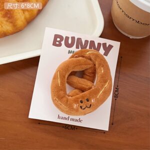 4# plush alkali water ring hairpin