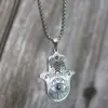 Wholesale Jewelry Hip-Hop Eye Symbol 304 Stainless Steel Carving Stainless Steel Necklaces