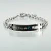 Fashion 201 Stainless Steel Gold Plated Artificial Gemstones Stainless Steel Bracelets In Bulk