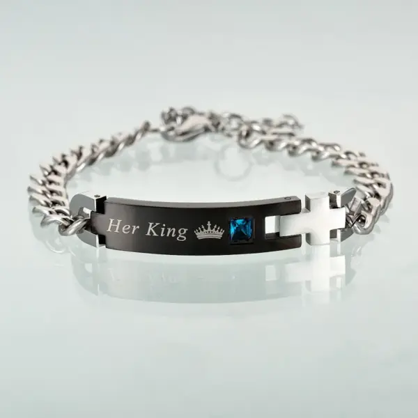 Fashion 201 Stainless Steel Gold Plated Artificial Gemstones Stainless Steel Bracelets In Bulk