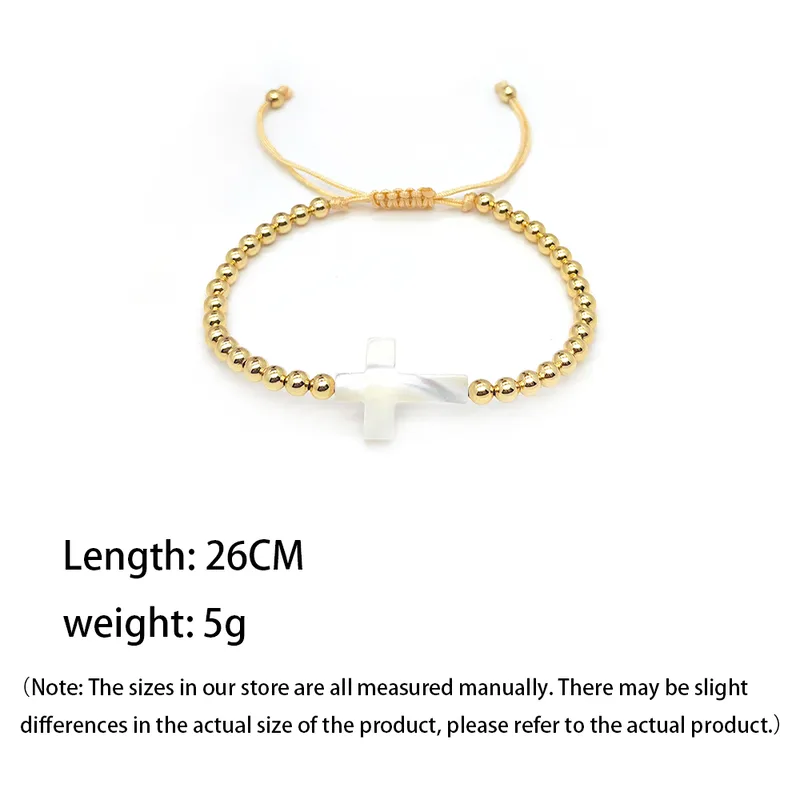 Wholesale Retro Cross Star Heart Shape Pearl Copper Bracelets In Bulk