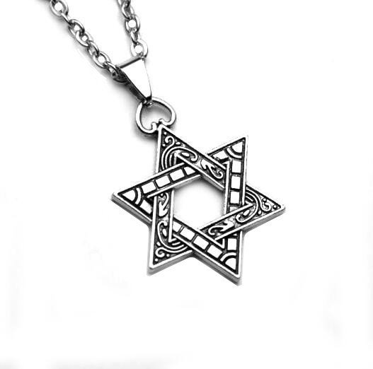 oly-f88c716f52000d647d063215544df7f9 Wholesale pular Military Brand Retro Six-inted Star Necklace Stainless Steel Men's Trendy Women's Hip-Hop Street Fashion Jewelry Korean Style Fashion