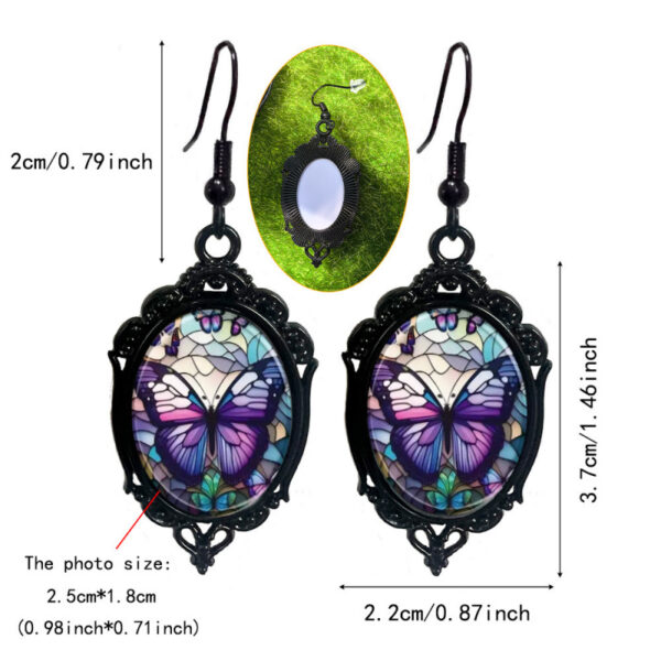 Wholesale Cross-border retro gothic crow cross witch halloween pendant earrings jewelry factory direct sales