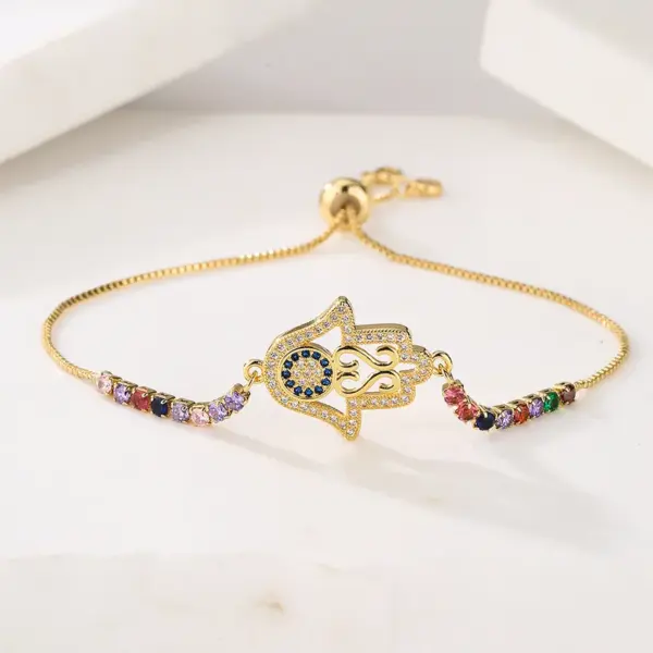 Wholesale Copper Box Chain Geometric Bracelets