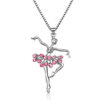oly-f8956a5e23ab2ee80ac5ebee5d1149a6 Wholesale Ballerina Girl Unicorn Rainbow Mermaid Pendant Sweater Necklace