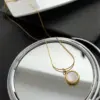 Wholesale Elegant Geometric Titanium Steel Necklace