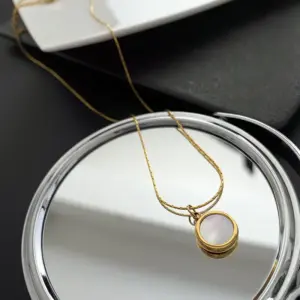 Wholesale Elegant Geometric Titanium Steel Necklace