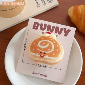 3# Swiss Roll Doll Hairpin