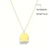 304 Stainless Steel Round Ion Plating (IP) 18K Real Gold Plated Elegant Waterproof Non Tarnish Cable Chain Gold Silver Pendant Necklace