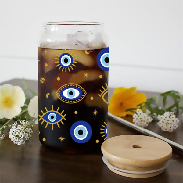 Wholesale Little blue flower 16oz Cup UV DTF Wraps