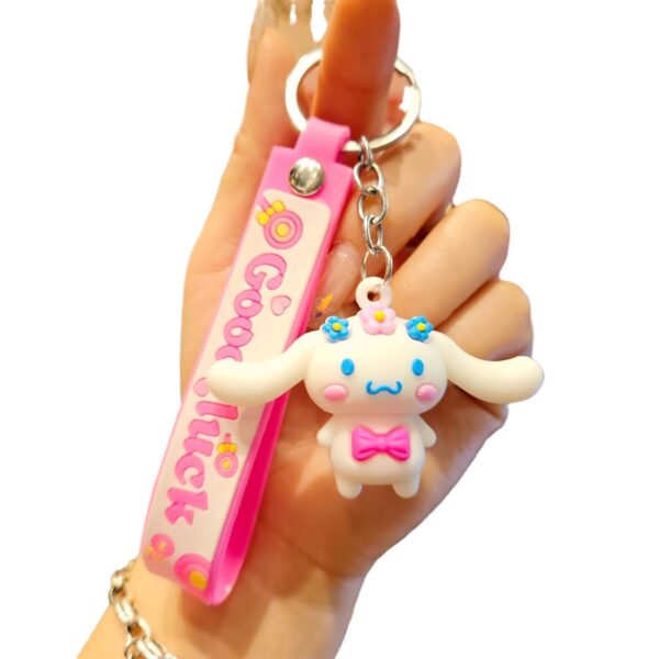 oly-f89ea5d07e2c07c2cfa7c2543ded7846 Wholesale Sanrio keychain pvc flexible glue car key chain girl bag doll pendant wholesale silicone small gift