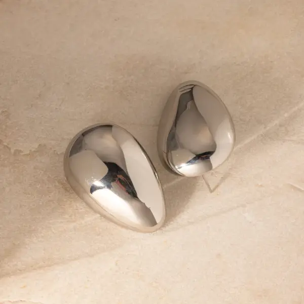 Wholesale Real Gold Plated 304 Stainless Steel PVD Coated Geometric Waterproof Non Tarnish IG Style Ear Studs For Women's