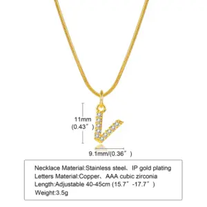 Gold / Letter V