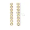 Wholesale Fashion Geometric Copper Zircon Bracelets Earrings Necklace In Bulk