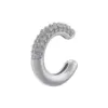 Wholesale 1 Pair Elegant Luxurious Shiny C Shape Plating Inlay Copper Zircon 18k Gold Plated Ear Cuffs