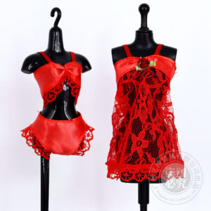 Red 600302 / Three-piece sling underwear height 30cm doll wear (excluding model frame)