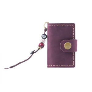 Crazy horse leather purple