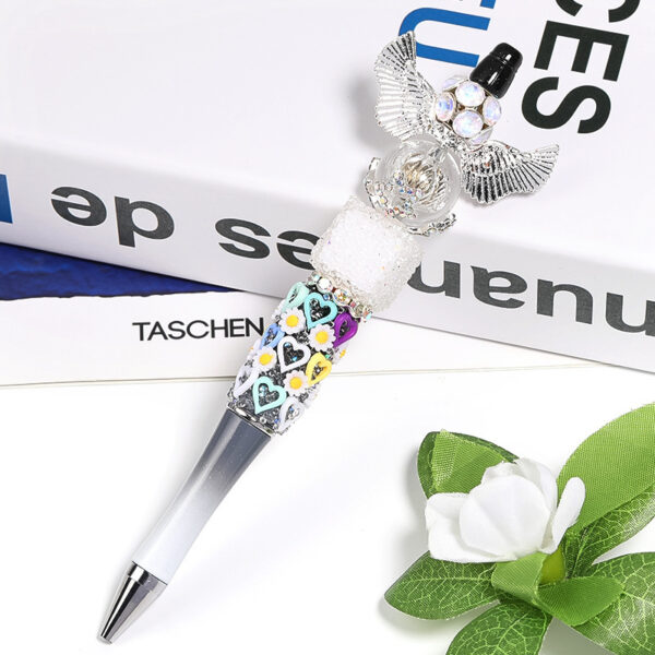 Wholesale Diamond-encrusted five-pointed star angel wing beaded bracelet