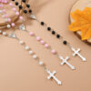 oly-f8cf1a0ad8712577814b7813d3f5e8a6 Wholesale Pearl Cross Rosary Bracelet