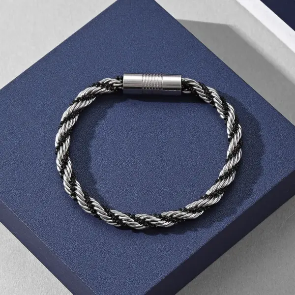 Wholesale Real Gold Plated Leaves 304 Stainless Steel Vacation Rock Classic Style Waterproof Non Tarnish 304 Stainless Steel Bracelets