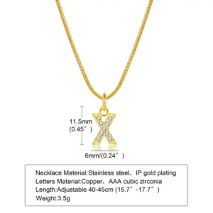 Gold / Letter X