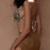 oly-f8e3e3e8f80676e2a75f82326d694da6 Wholesale Women's Halterneck Leopard Print Vest Sexy Backless Bikini Suit Swimsuit Cover-Three-Piece Set