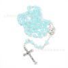 Wholesale 6mm glass bead cross rosary prayer chain