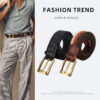 oly-f8f4279d12d3b7f41bd626d97ed54469 Wholesale Men's Cowhide Woven Belt Simple Fashion Business Needle Buckle Non-rous Artistic Retro Genuine Leather Belt Men's