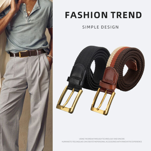 oly-f8f4279d12d3b7f41bd626d97ed54469 Wholesale Men's Cowhide Woven Belt Simple Fashion Business Needle Buckle Non-rous Artistic Retro Genuine Leather Belt Men's