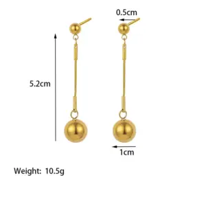 Qyg 13300.00G Ball Earrings / Gold
