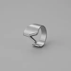 Silver Y Open Ring J382-51 / Adjustable Opening
